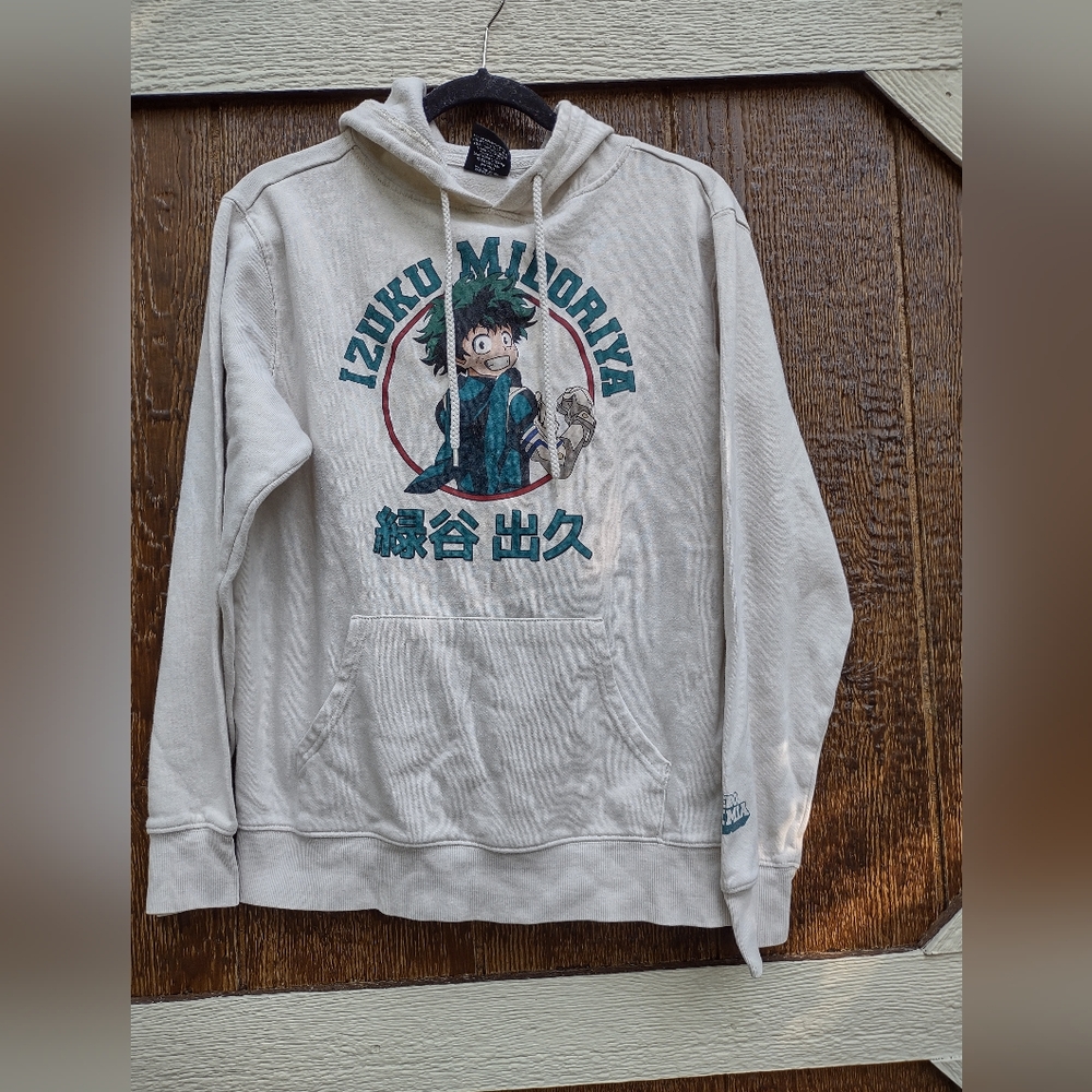 My Hero Academia Crunchyroll Men's Izuku Midoriya Graphic Anime Hoodie Small